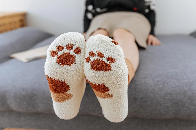 Kitten Paw Socks